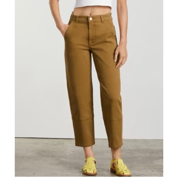 EVERLANE Women’s The Straight Leg Chino Crop Pant Size 4 High Rise Stretch - Picture 1 of 9